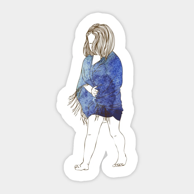 Girl #17 Sticker by Olga Berlet